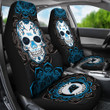 Carolina Panthers Car Seat Covers NFL Skull Mandala New Style Car For Fan Ph221109-05