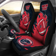 Houston Texans Car Seat Covers Fire Ball Flying NFL Sport Custom For Fan Ph221119-13