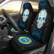 Los Angeles Chargers Car Seat Covers NFL Skull Mandala New Style Car For Fan Ph221109-17