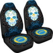 Los Angeles Chargers Car Seat Covers NFL Skull Mandala New Style Car For Fan Ph221109-17