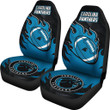 Carolina Panthers Car Seat Covers Fire Ball Flying NFL Sport Custom For Fan Ph221119-05