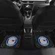 New England Patriots Car Floor Mats NFL Skull Mandala Car For Fan