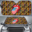 The Rolling Stones Rock And Roll Band Car Sun Shade Music Band Car Accessories Custom For Fans AA22120302