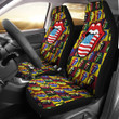The Rolling Stones Rock And Roll Band Car Seat Covers Music Band Car Accessories Custom For Fans AA22120302