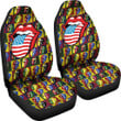 The Rolling Stones Rock And Roll Band Car Seat Covers Music Band Car Accessories Custom For Fans AA22120302