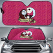 Jack And Sally Valentine Nightmare Before Christmas Car Sun Shade Cartoon Car Accessories Custom For Fans AA22121603