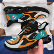 Miami Dolphins Clunky Sneakers NFL Custom Sport Shoes