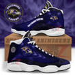 Baltimore Ravens Air Jordan Sneakers 13 NFL Custom Sport Shoes