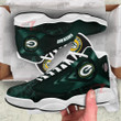 Green Bay Air Jordan Sneakers 13 NFL Custom Sport Shoes Th221107-13