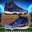 Los Angeles Rams Air Jordan 11 Sneakers NFL Custom Sport Shoes