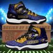 Baltimore Ravens Air Jordan 11 Sneakers NFL Custom Sport Shoes