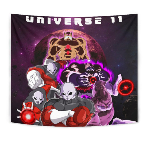 Dragon Ball Anime Tapestry | DB Jiren Power Universe 11 Purple Galaxy Tapestry Home Decor