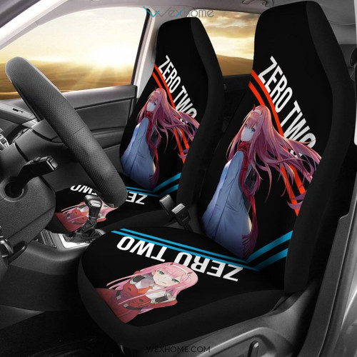 Darling In The Franxx Anime Car Seat Covers | Cute Zero Two Winter Clothes Seat Covers