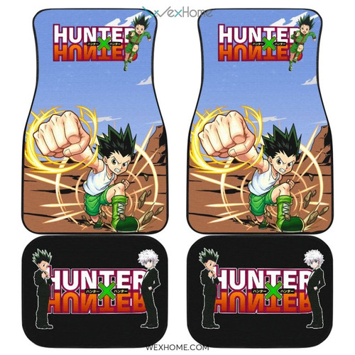 Hunter x Hunter Anime Car Floor Mats | Gon Freecss Punch Fighting Car Mats