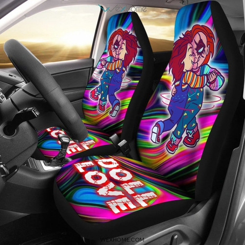 Horror Movie Car Seat Covers | Chucky And Tiffany Love Dancing Seat Covers