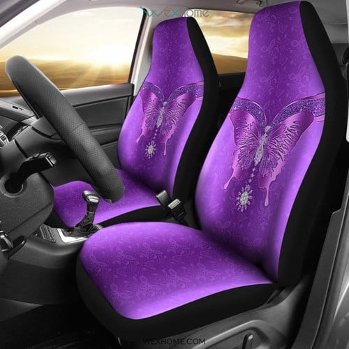 2pcs Butterfly Car Seat Cover