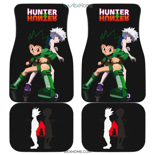 Hunter x Hunter Anime Car Floor Mats | Gon And Killua Friend Power Car Mats