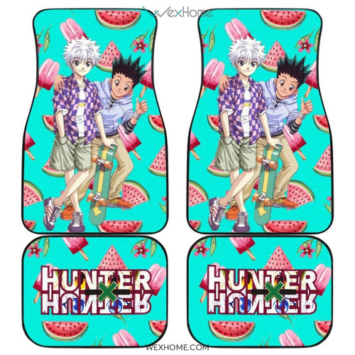 Hunter x Hunter Anime Car Floor Mats | Gon And Killua Summer Background Car Mats