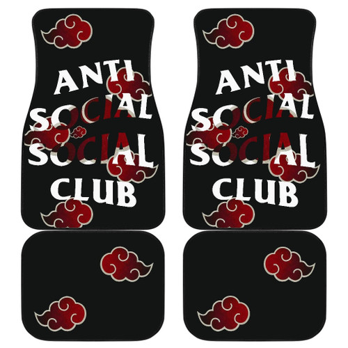 Naruto Akatsuki Anti Social Club Dark Red Cloud Car Floor Mats