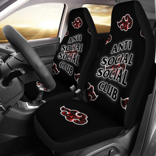 Naruto Anime Car Seat Covers | Akatsuki Anti Social Social Club Manga Cloud Patterns Seat Covers NA101402