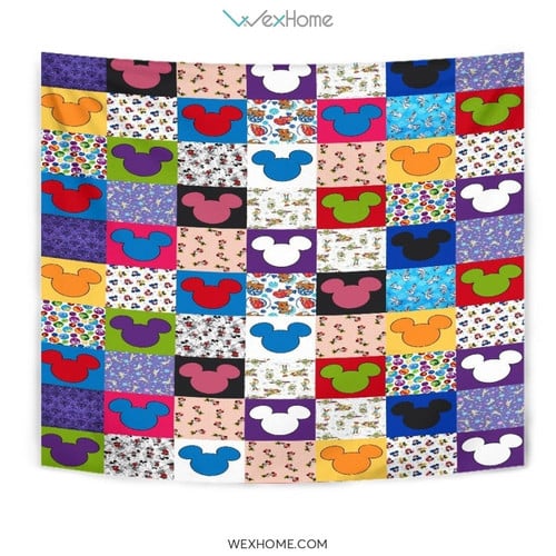 Mickey Head Cartoon Tapestry Collection Unique Design W1201