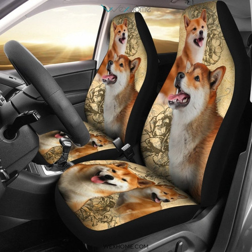 Shiba Inu Car Seat Covers Amazing Gift Ideas Accessories Car 2021