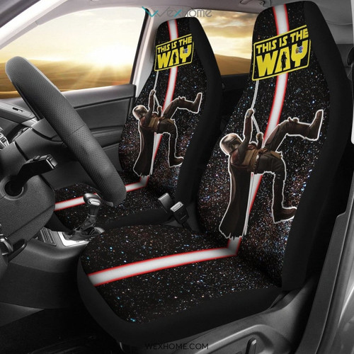 Star Wars Movie Car Seat Covers | This Is The Way Mandalorian Climbing Seat Covers