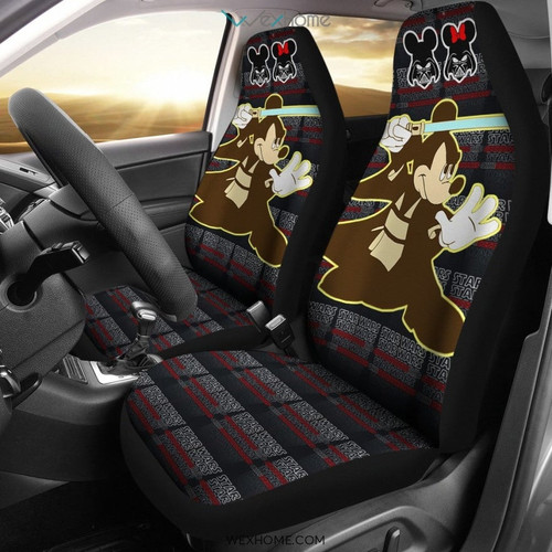 Star Wars Movie Car Seat Covers | Jedi Mickey Lightsaber Seat Covers