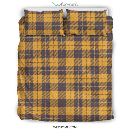 Lumberjack Yellow Pattern Print Duvet Cover Bedding Set