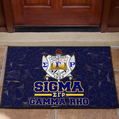 Sigma Gamma Rho Door Mat Sorority Home Decor Custom For Fans AT22082403