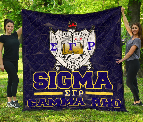 Sigma Gamma Rho Premium Quilt Blanket Sorority Home Decor Custom For Fans AT22082403