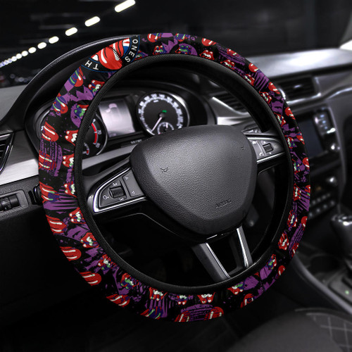 The Rolling Stones Rock And Roll Band Steering Wheel Cover Music Band Car Accessories Custom For Fans AA22120301