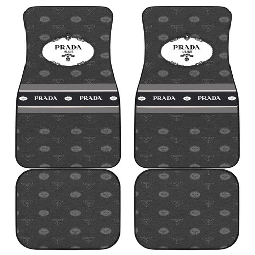 Prada Symbol Car Floor Mats Fashion Car Accessories Custom For Fans AA23010502