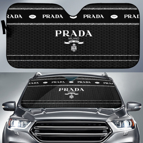 Prada Symbol Car Sun Shade Fashion Car Accessories Custom For Fans AA23010501