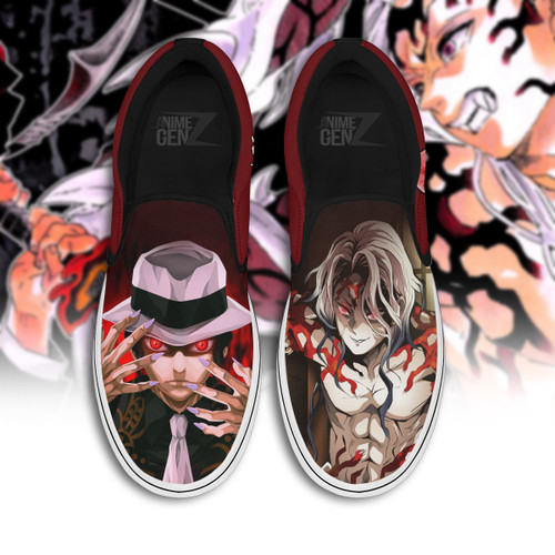 Demon Slayer Muzan Slip-on Custom Anime Sneakers Shoes