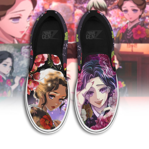 Demon Slayer Tamayo Slip-on Shoes Custom Anime Sneakers