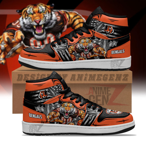 Cincinnati Bengals JD Sneakers NFL Custom Sports Shoes