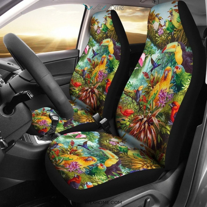 2pcs Birds Car Seat Cover
