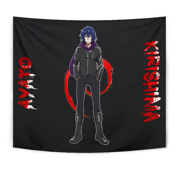 Tokyo Ghoul Anime Tapestry - Ayato Kirishima Standing Bloody Text Tapestry Home Decor