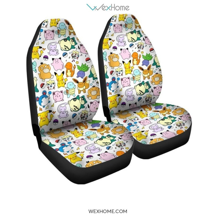 Pokemon Chibi Pattern Car Seat Covers