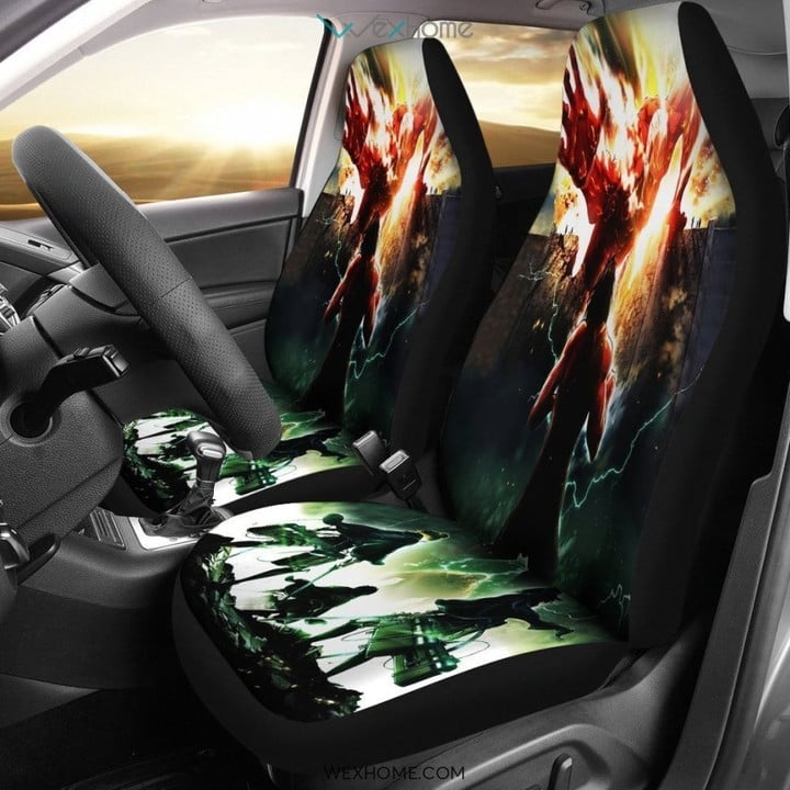 Fighting Attack On Titan Anime Car Seat Covers