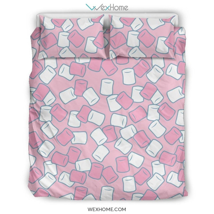 Marshmallow Colorful Print Pattern Duvet Cover Bedding Set