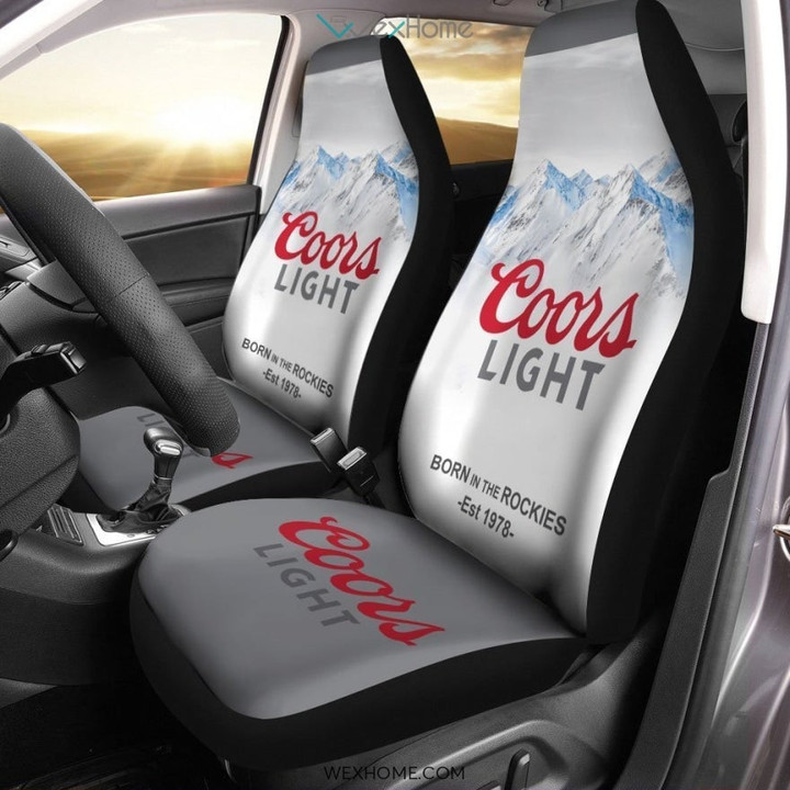 Love Coors Light Beer Car Seat Covers