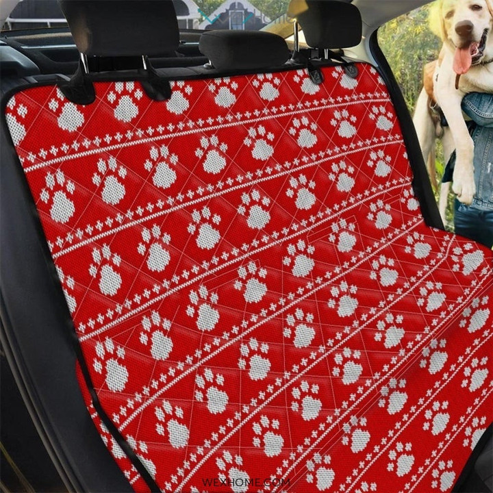 Ugly Christmas Paw Pet Car Seat Cover