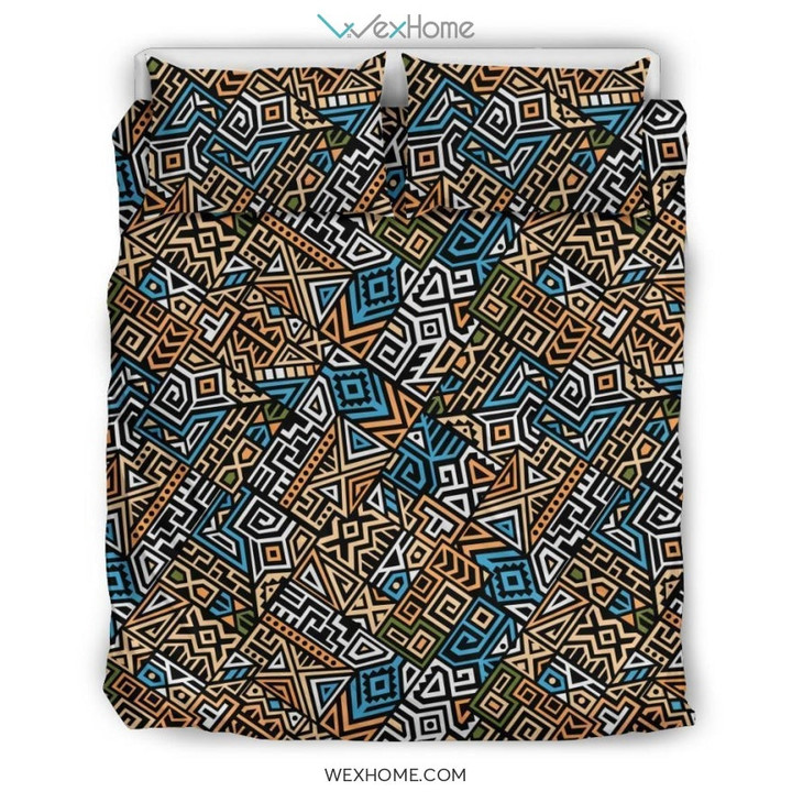 Ethnic Print Pattern Duvet Cover Bedding Set
