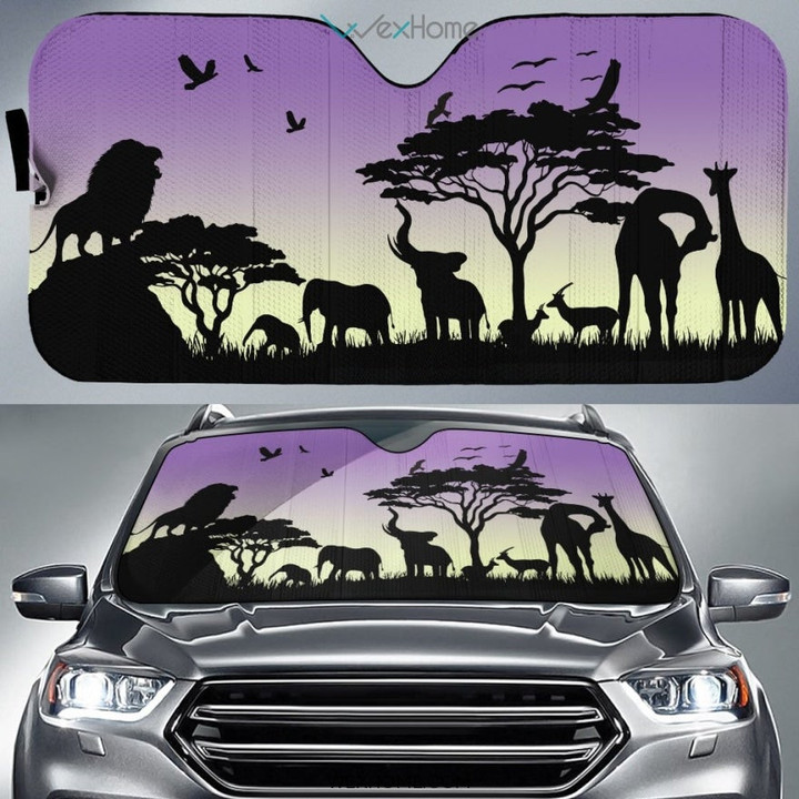 Wild nature in Africa  Custom Car Sunshade
