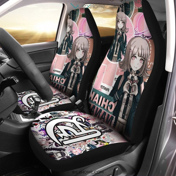 Chiaki Nanami Car Seat Covers Danganronpa Anime Car Accessories
