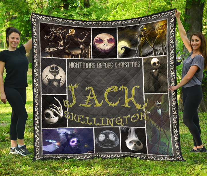 Jack Skellington The Nightmare Before Christmas Premium Quilt Blanket Cartoon Home Decor Custom For Fans NT032501