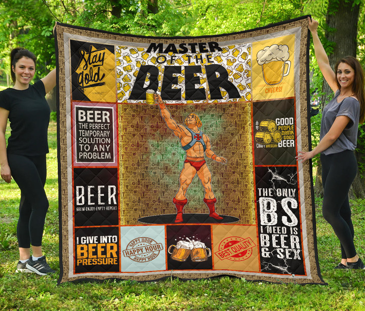 Drinking Craft Beer Premium Quilt Blanket Hobby Home Decor Custom For Fans NT032302