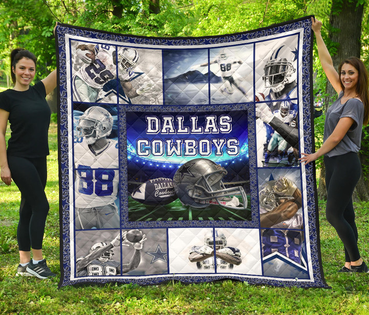 Dallas Players Cowboys Premium Quilt Blanket American Football Home Decor Custom For Fans